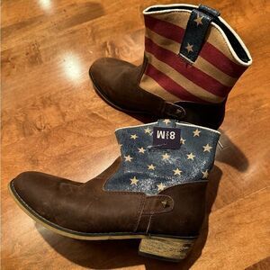 Woman’s brand new leather sterling River boots from Nashville cowboy